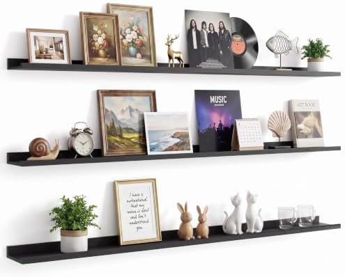72inch Long Floating Shelves for Wall Decor, 3-Set Shelves by RicherHouse