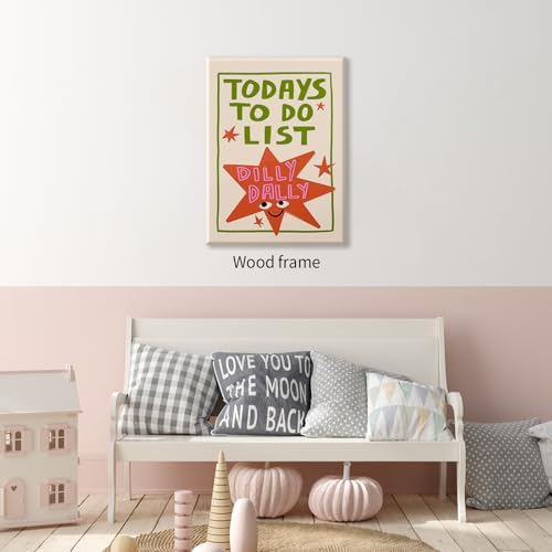 Colorful Cute Star Wall Art Fashion Fun Quote Canvas Posters Minimalist Today's - Image 3