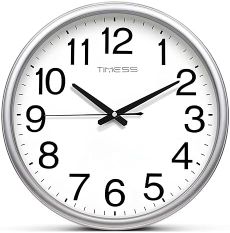 TIMESS 18-Inch Silent Non-Ticking Analog Wall Clock by TIMESS