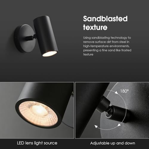 Brass Wall Sconces, Hardwired Wall Sconce Lights, LED Sconces Lighting - Image 6