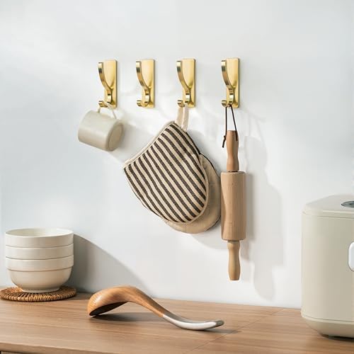 pickpiff Adhesive Wall Hooks for Coat/Towel, Hold 13LB - Image 2