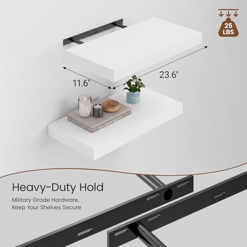 Heimlove 12inch Deep Floating Shelves - Image 3