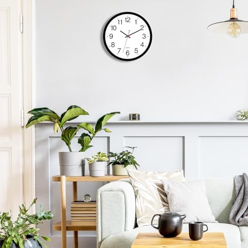 Foxtop 2 Pack 12" Wall Clock Silent Battery Operated Analog Clock - Image 5