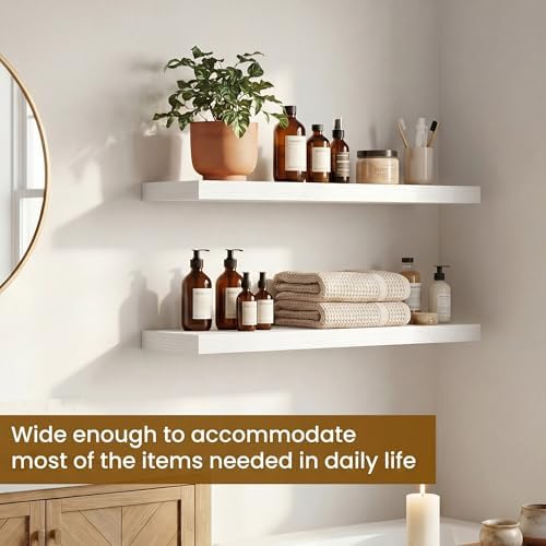 Dreamland Floating Shelves for Wall, 27.5 Inch Long Shelves, Wall Decor for - Image 4