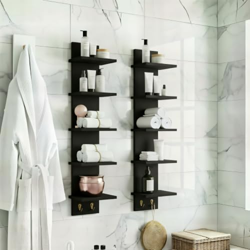 Sorbus 5-Tier Floating Wall Shelf - Image 5