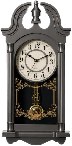 Clockswise Vintage Grandfather-Style Wall Clock by Clockswise