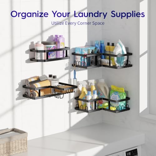 Youvip Corner Shower Caddy-No Drilling Shelves Wall Mounted - Image 6