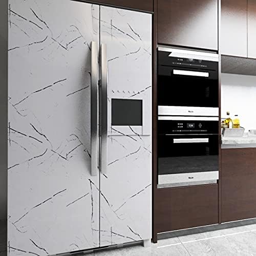 White Granite Wallpaper Peel Stick Glossy Thick Marble Contact Paper - Image 4