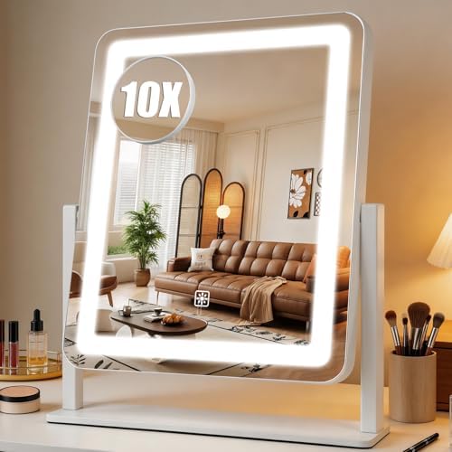 Vanity Mirror with Lights, HD Mirror, Smart Touch with 3-Color Lighting by BEAROLVE