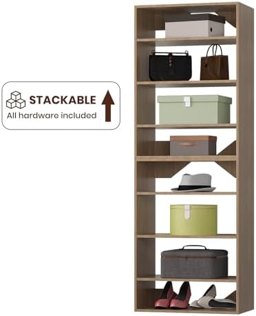 ROOMTEC 25.5" Shelf Short Tower Closet Unit, Modular Closet System - Image 7
