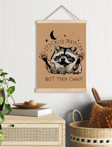 Foritho Funny Neutral Motivational Raccoon Poster Wall Art Framed 12x16in - Image 2