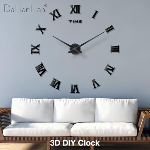 DIY Frameless Wall Clock, Adjustable Up to 52” - Image 2
