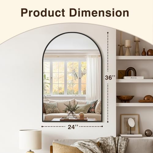 Arched Bathroom Vanity Mirror for Over Sink - Image 2