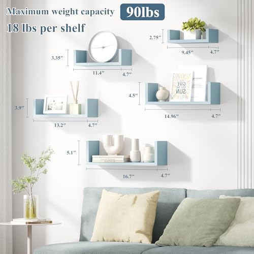 SRIWATANA Blue Floating Shelves - Image 6