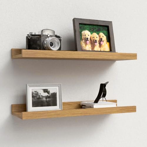 Boswillon Floating Shelves Set of 2, Small Wall Shelf by Boswillon