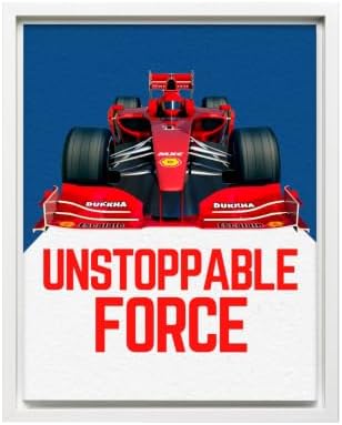 InkFlow Posters Racing Car Canvas Poster by InkFlowPosters