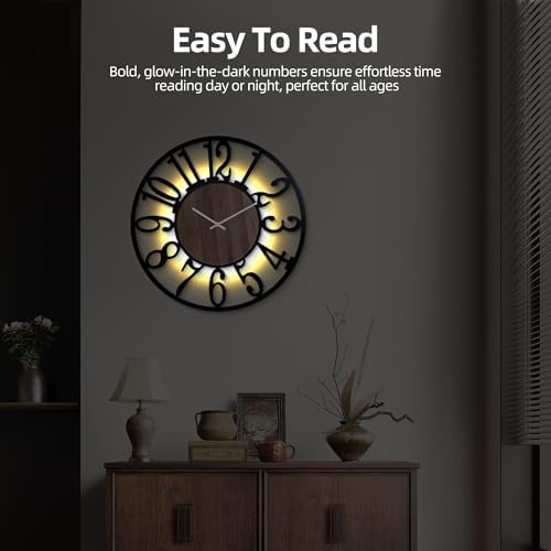 30 Inch Large Metal Wall Clock - Image 5