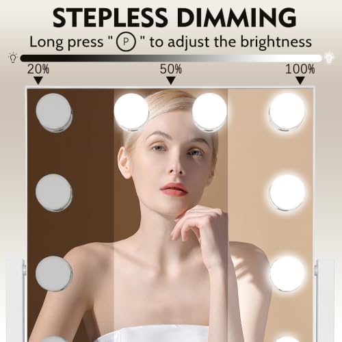 ROLOVE 13x16 inch Hollywood Vanity Mirror - Image 4
