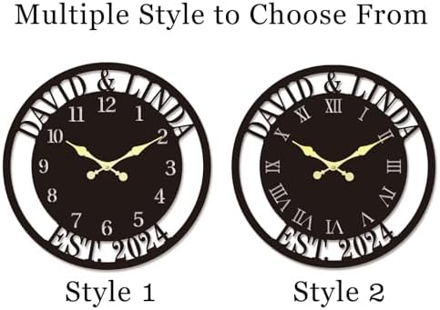 Personalized Metal Clock Sign, Custom Metal Clock, Personalized Gift, - Image 5
