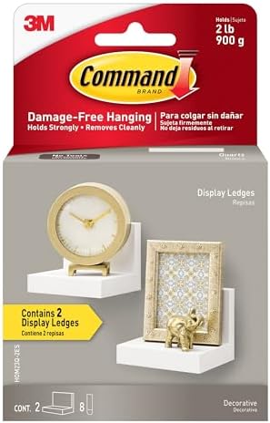 Command Display Ledges, Holds up to 2 lb, 2 Ledges by Command