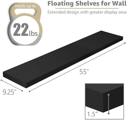 Sorbus Floating Shelves for Wall Storage - Image 3