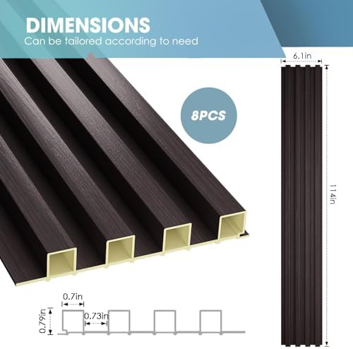 OUZUGIE WPC Acoustic Slat Wall Paneling - Image 3