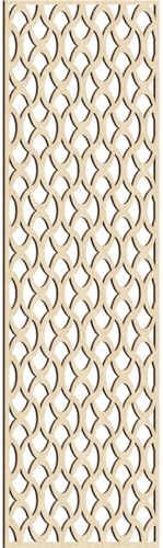 Resort Decorative Pierced Fretwork Wood Wall Panels, 33 3/8"W x 84 3/8"H x 3/8"T by EkenaMillwork