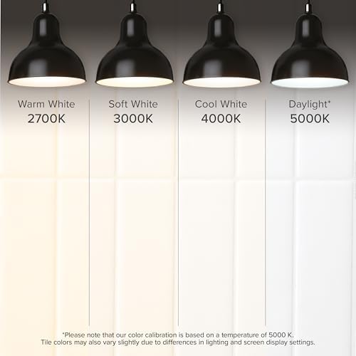Smart Tiles Peel and Stick backsplash, Stacked Pure White - Image 6