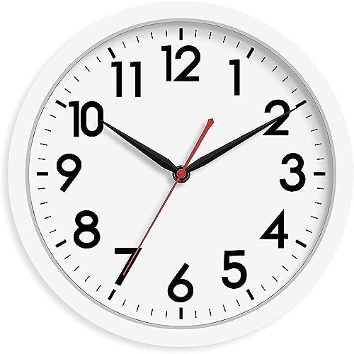 AKCISOT 12 Inch Wall Clock, Silent Battery Operated Analog Clock by Akcisot