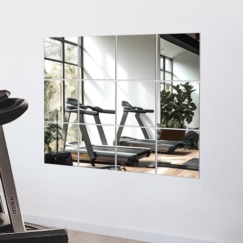 TRAHOME Home Gym Mirror Tiles for Wall by TRAHOME