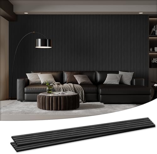2 Pack 105.9" x 12.6" x 0.8" Acoustic Wall Panels Sound Absorbing, Wood Slat by LDB_BUILDING