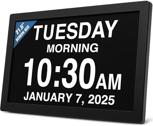 American Lifetime New 2026 Dementia Clock Large Digital Clock by AmericanLifetime