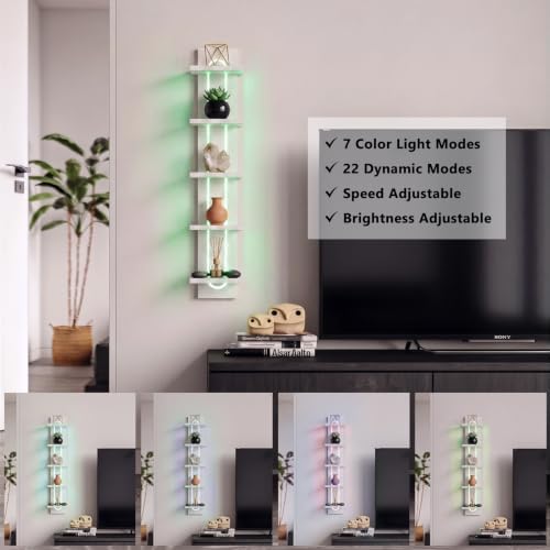 Homaterial RGB 5-Tier Floating Shelves - Image 4