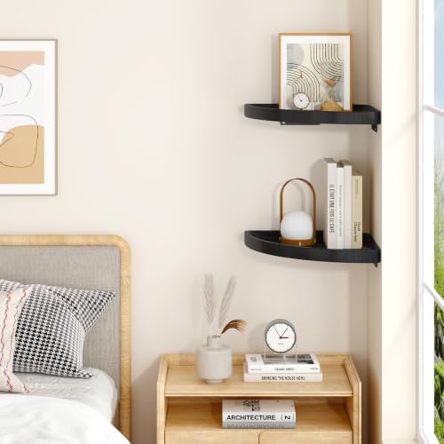 YMYNY Set of Corner Floating Shelves - Image 2