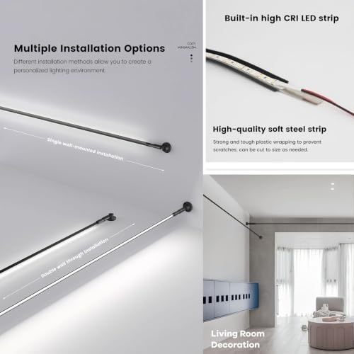 Skyline Steel Strip Light Linear Wall Lamp Strip Family Decoration - Image 6