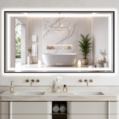 30"x48" LED Bathroom Mirror by FLYECHO