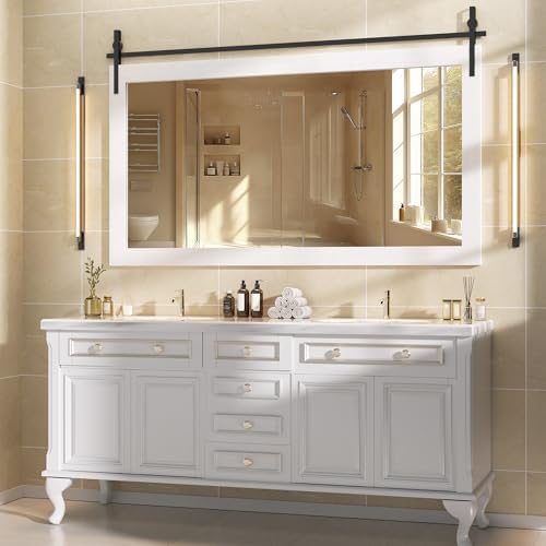 Hasipu Farmhouse Bathroom Mirror - Image 4