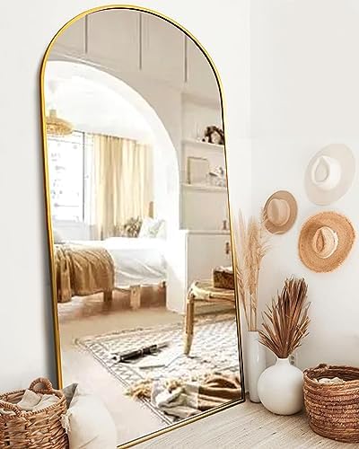 ITSRG Full Length Mirror with Stand, Arched Wall Mirror, Oversized Mirror by ITSRG