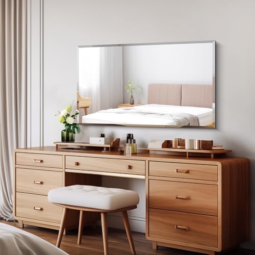 CILIBER Beveled Mirror, 24x40 Frameless Beveled Bathroom Mirrors - Image 2