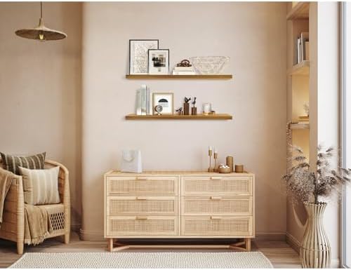 Teak Wood Floating Shelves Perfect - Image 2