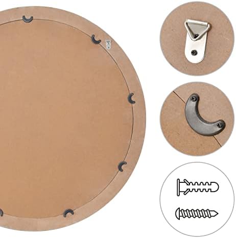 Round Wood Mirror - Image 4