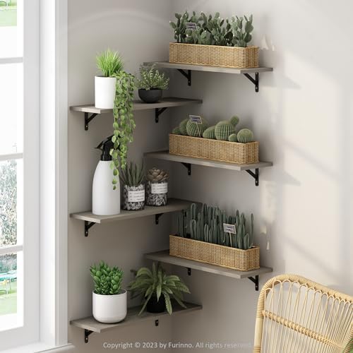 Furinno Rossi Set of 6 Floating Shelves - Image 2