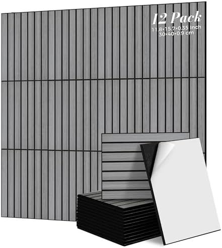 TO-TH 12Pack Acoustic Panels Peel and Stick Soundproof Wall Panel by TO-TH
