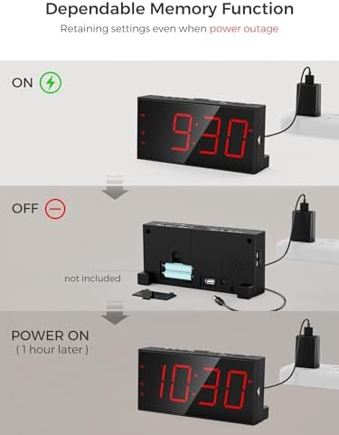 Alarm Clock for Bedroom, Digital Clock - Image 6