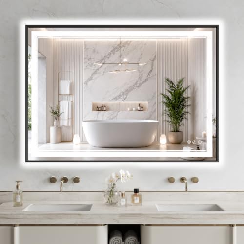 36"x48" LED Bathroom Mirror by FLYECHO
