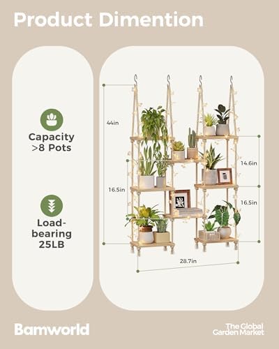 Bamworld Hanging Shelves 8Tiers - Image 2