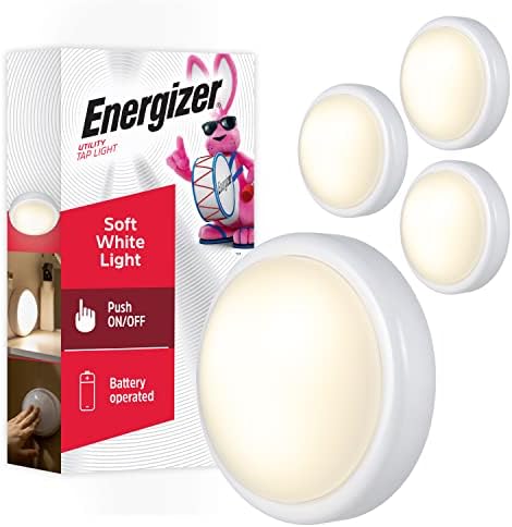 Energizer Batter Powered Tap Light, Press On/Off, 4 Pack by Energizer