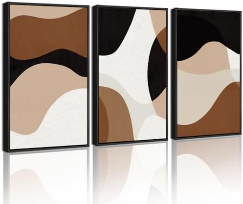 Drsoum Black Abstract Framed Wall Art Decor Minimalist Geometry Prints Shapes by Drsoum