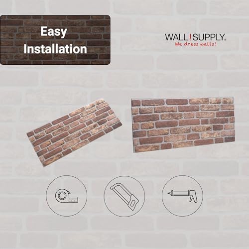 Wall!Supply 3D Wall Panels – Faux Brick, Bedroom & Office – Easy DIY - Image 6