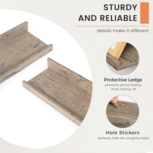 FLYJOE Picture Ledge Shelf, Floating Shelves - Image 4